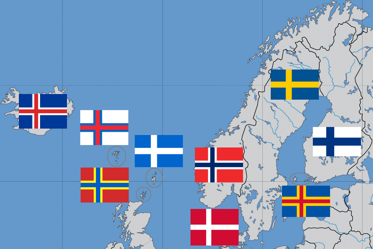 Норвегия швеция 13. Флаги Норвегии Швеции Финляндии Дании Исландии. Флаги стран Скандинавии. Флаг Скандинавии. Флаг Дании Норвегии и Швеции.