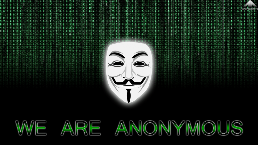 Надписи на маску Анонимуса