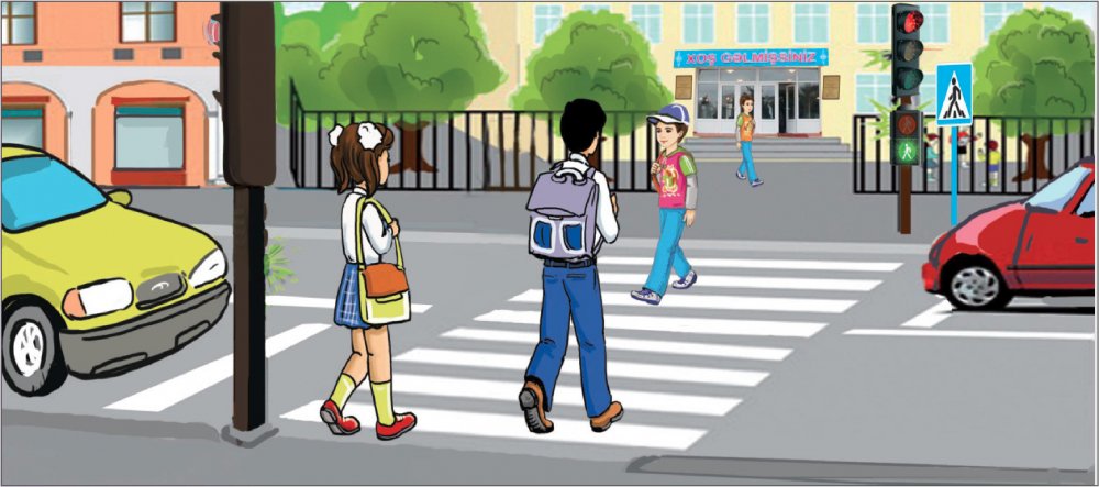 Пешеход на тротуаре иллюстрация