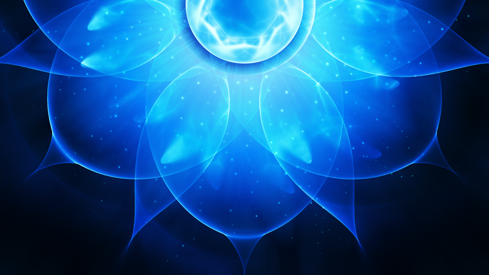 Синий неон однотонный ярко