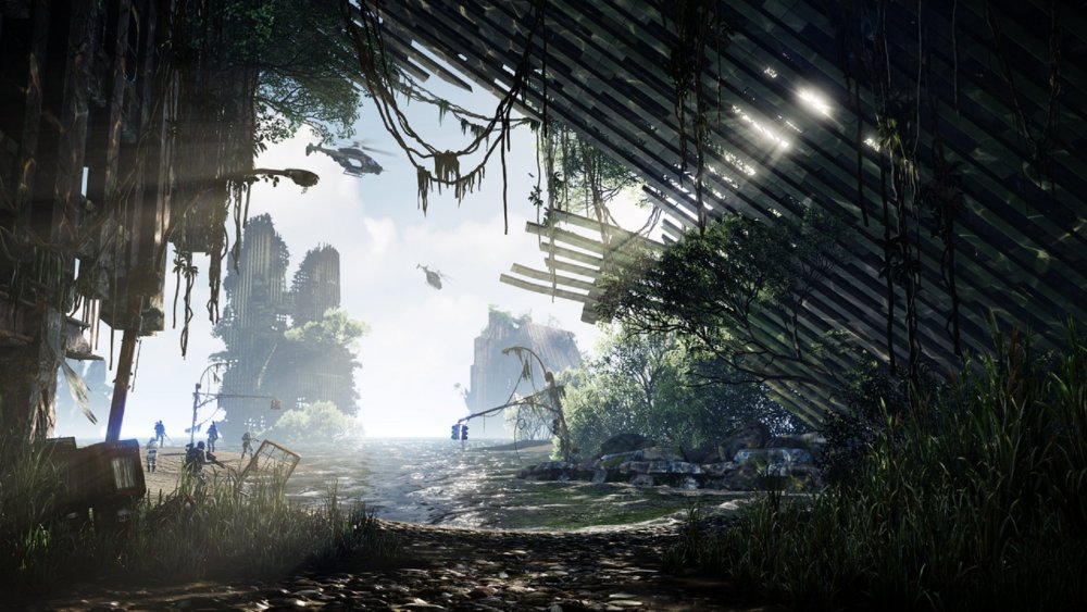 Crysis 3 город джунгли