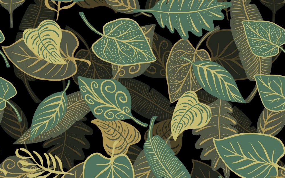 Тропические листья