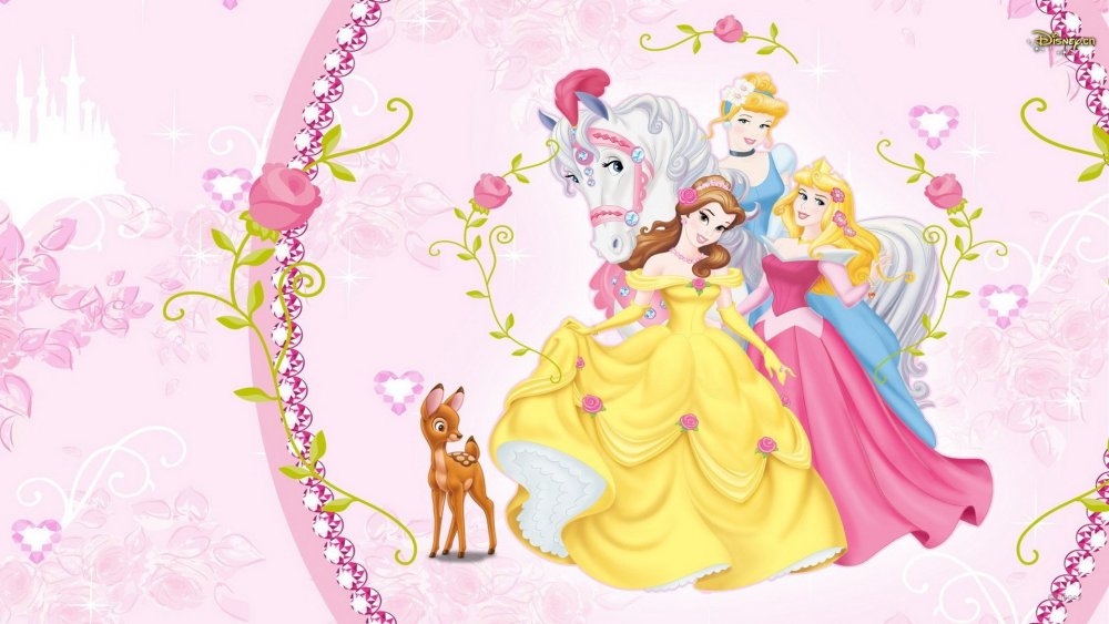 Детские фоны принцессы для девочек