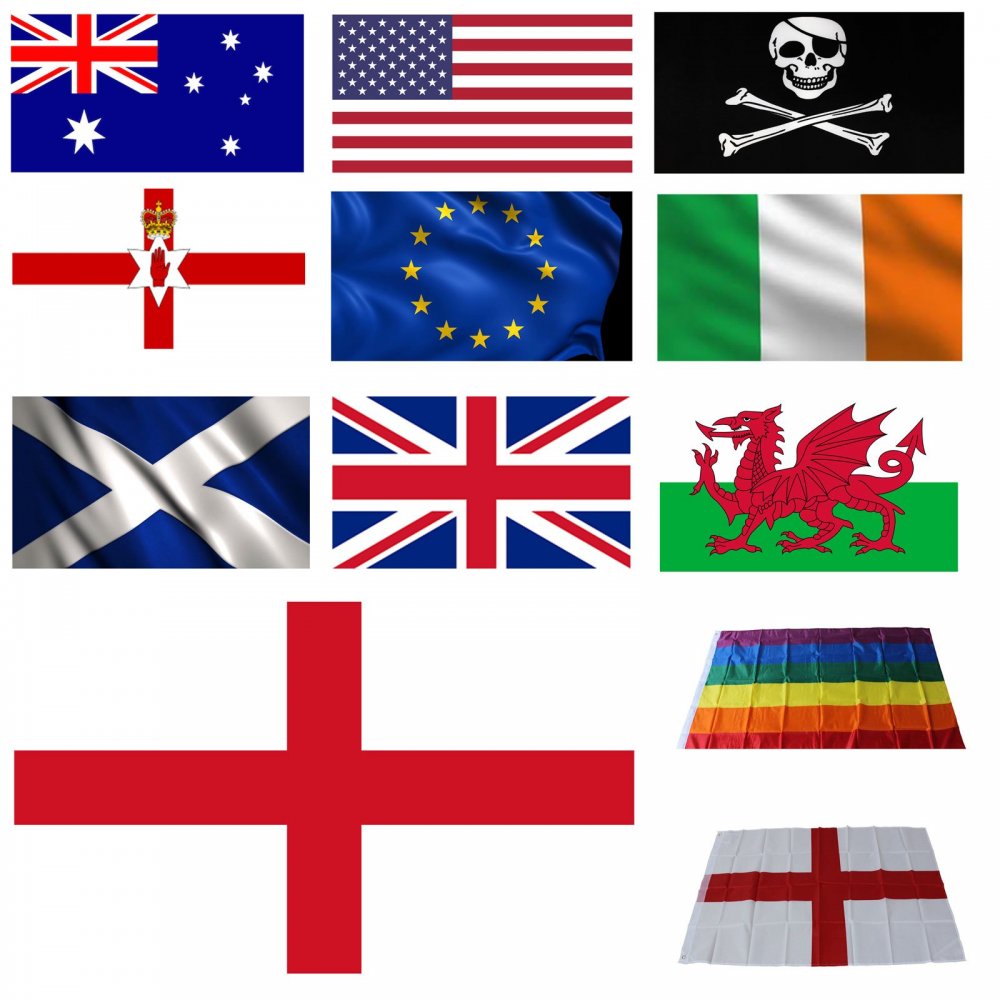 Флаги государств с крестами
