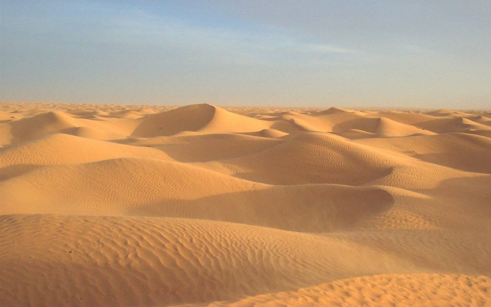 Пустыня сахара дюны