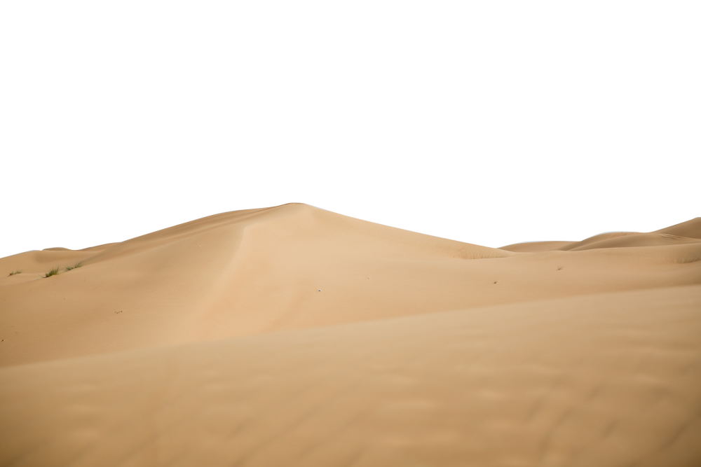 Пустыня на прозрачном фоне