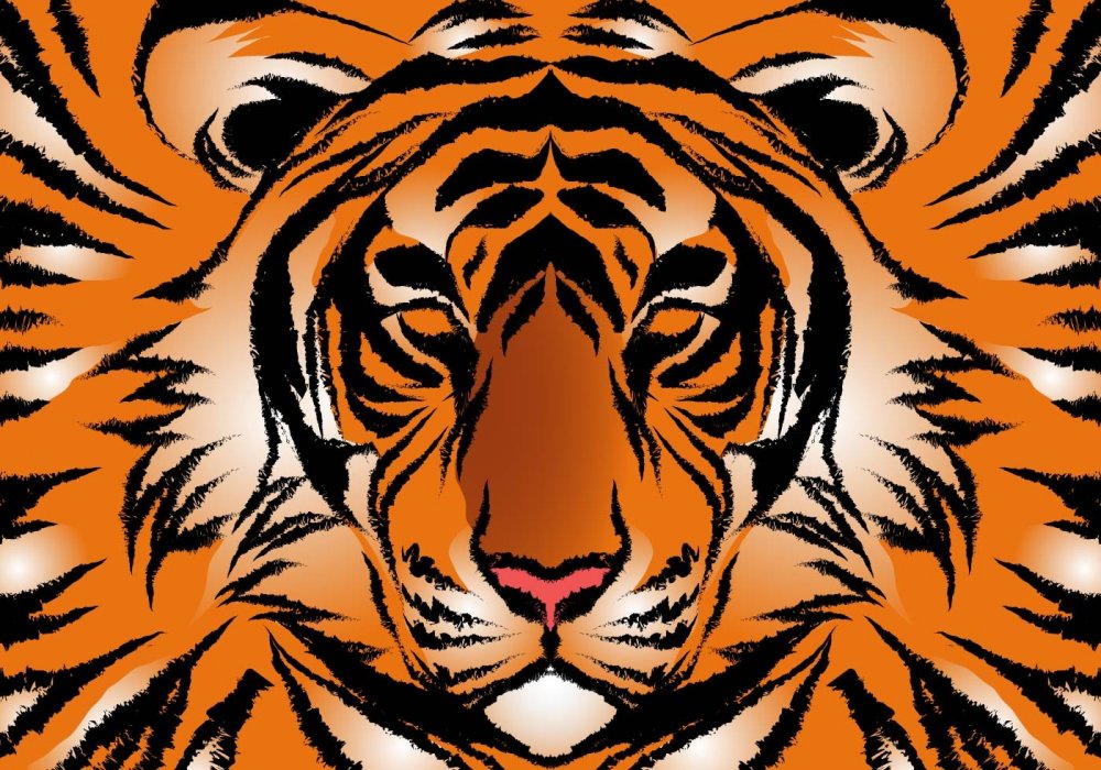Тигр вектор
