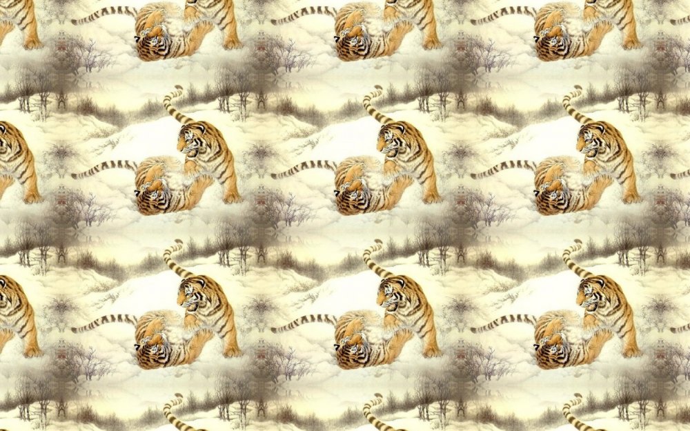 Фон с тиграми для фотошопа