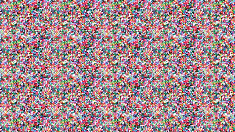 Фон из разноцветных пикселей