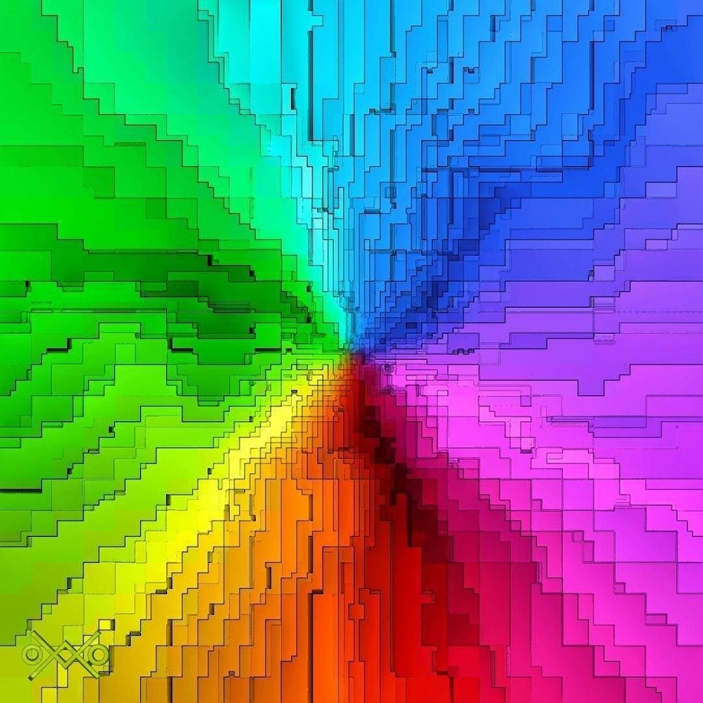 Разноцветные цвета пикселя