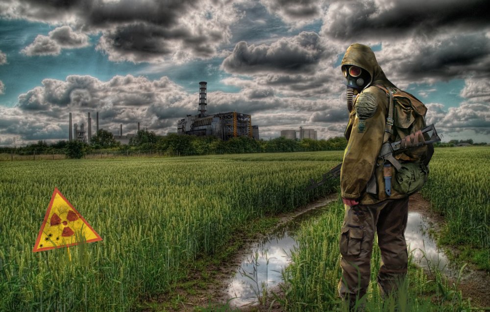 Чернобыль сталкер в противогазе