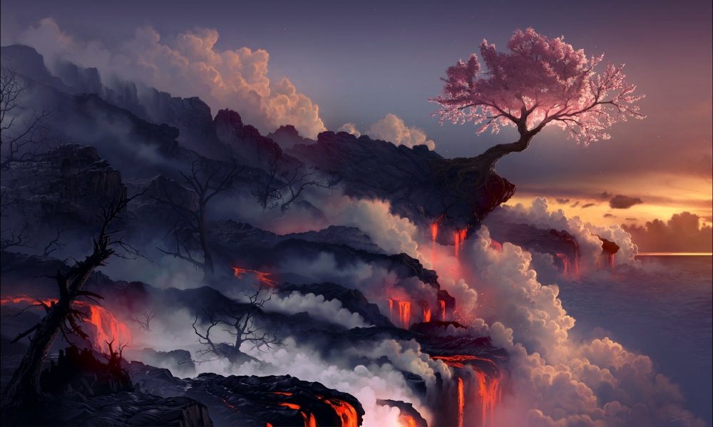 Тори Лангрейн Сакура на краю вулкана