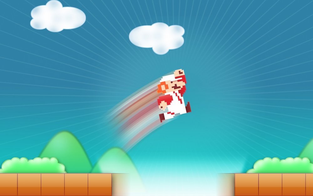 Марио в прыжке