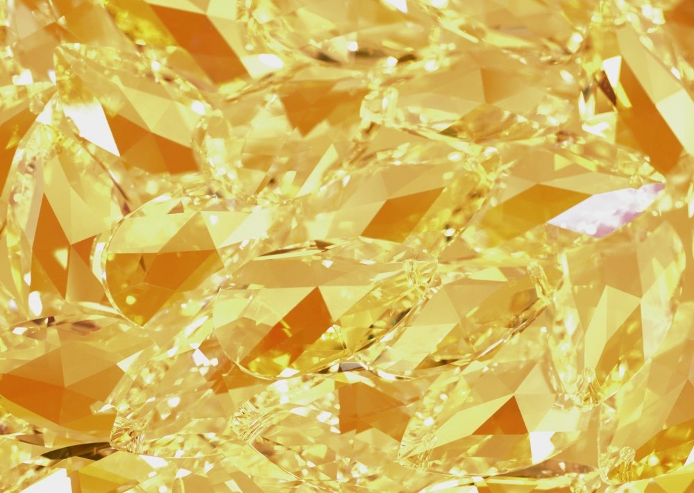 Золотисто-желтые Кристаллы