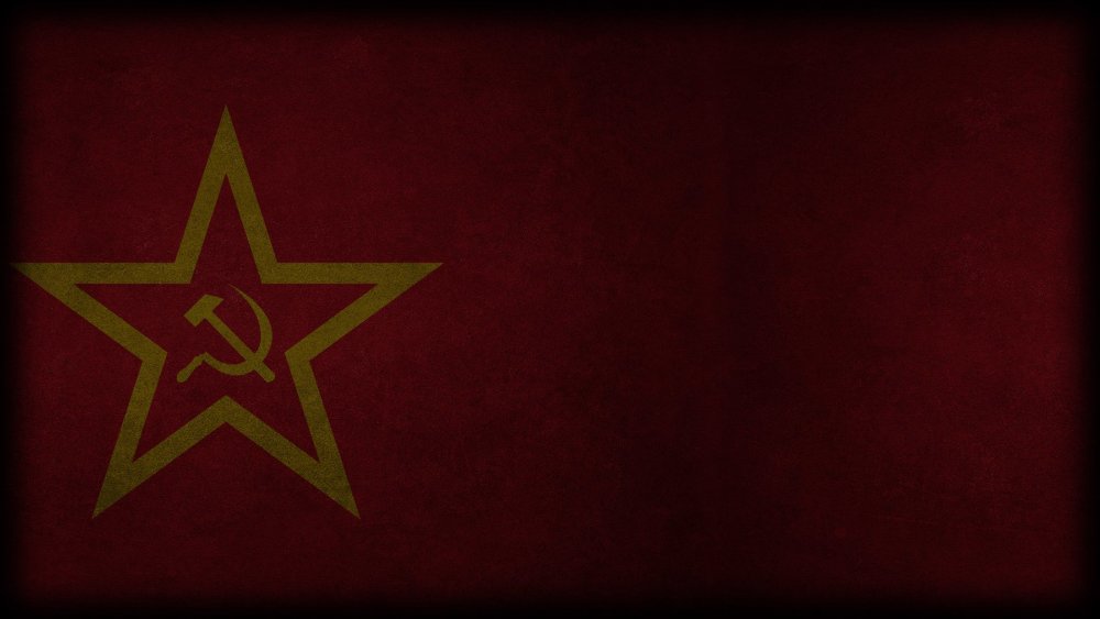 Красная звезда СССР на Красном фоне
