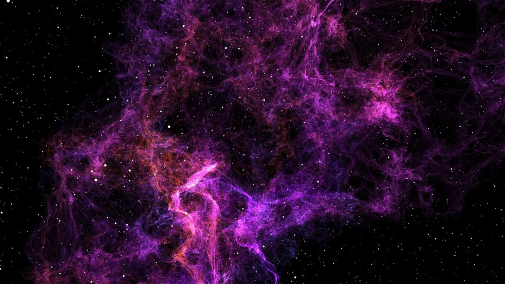 Темно фиолетовый космос