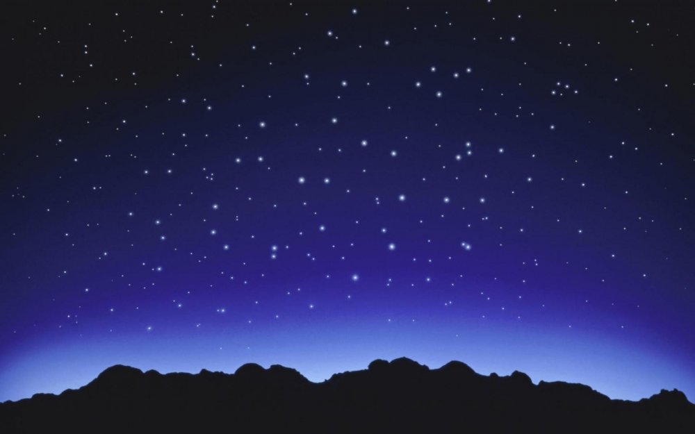 Ночное небо со звездами