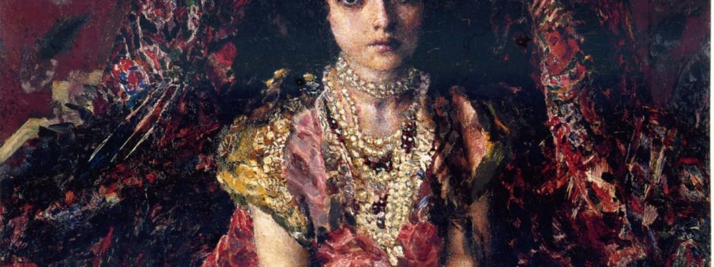 Девочка на фоне Персидского ковра 1886