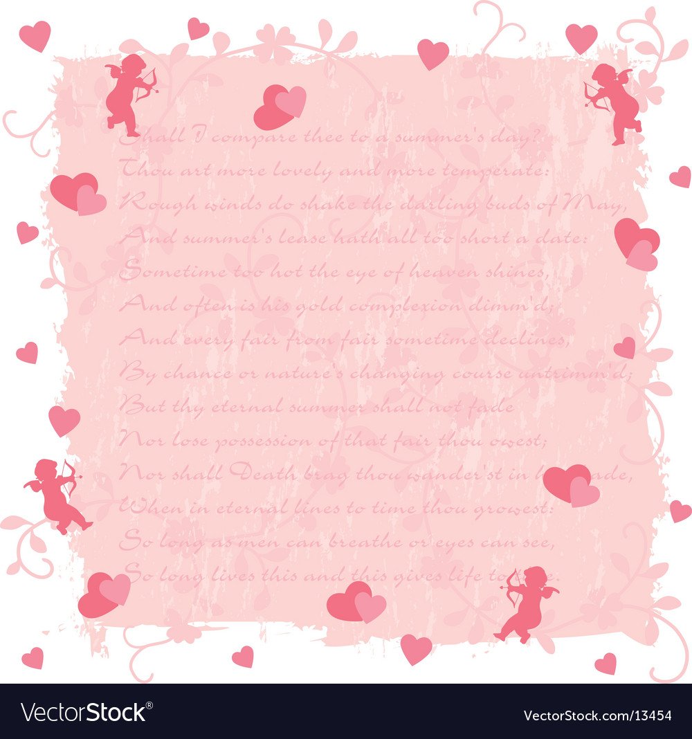 Лист для письма на день Святого Валентина