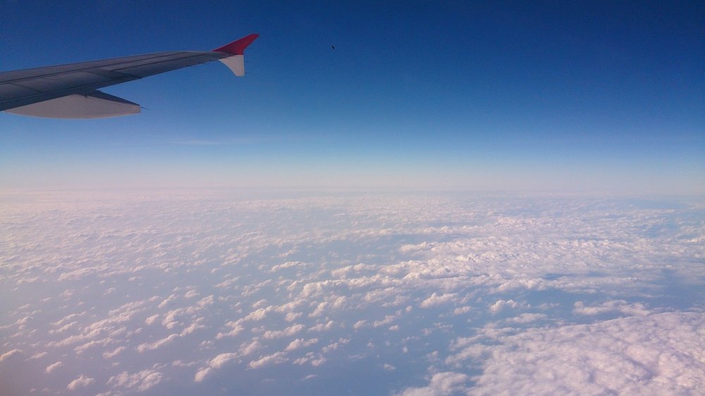 Облака из самолета