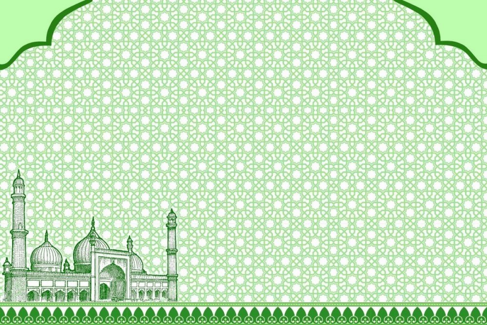 Рамадан мубарак с мечетью