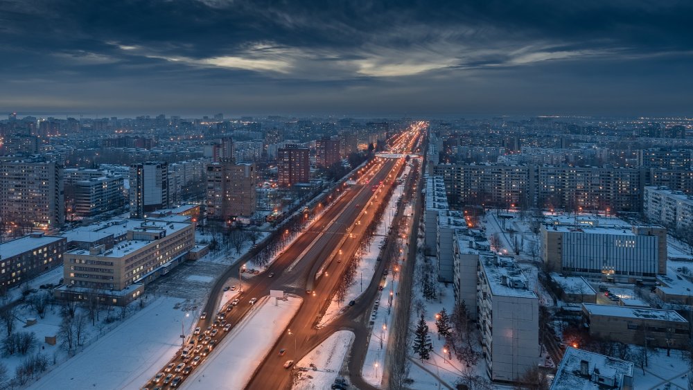 Зима Нижний Новгород Автозаводский район