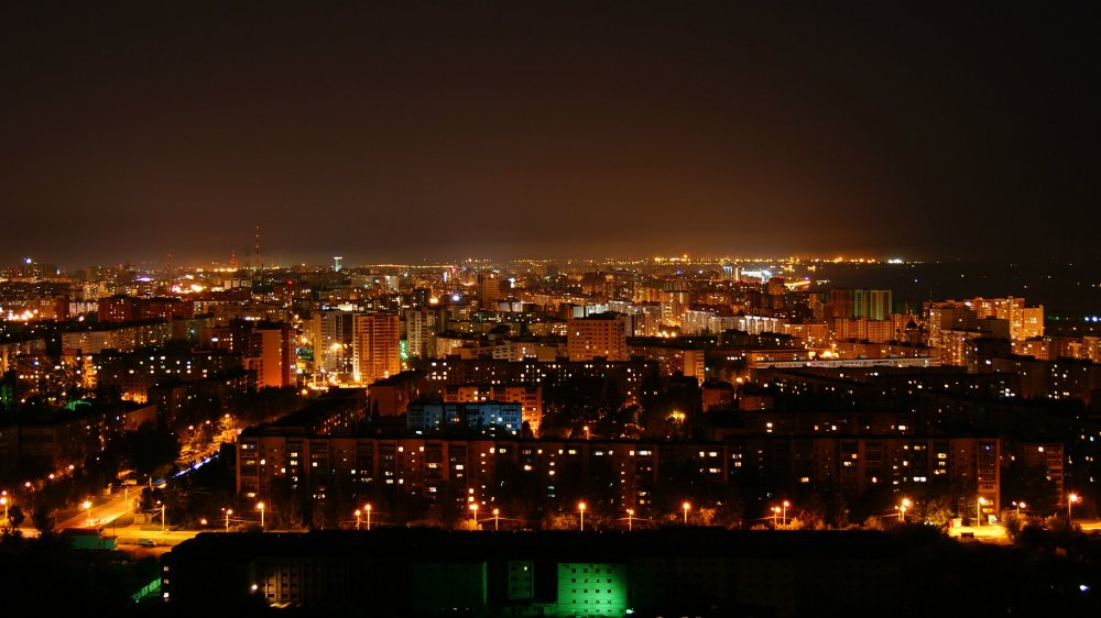 Ночной город Самара