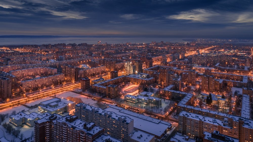 Тольятти зимний Вечерний