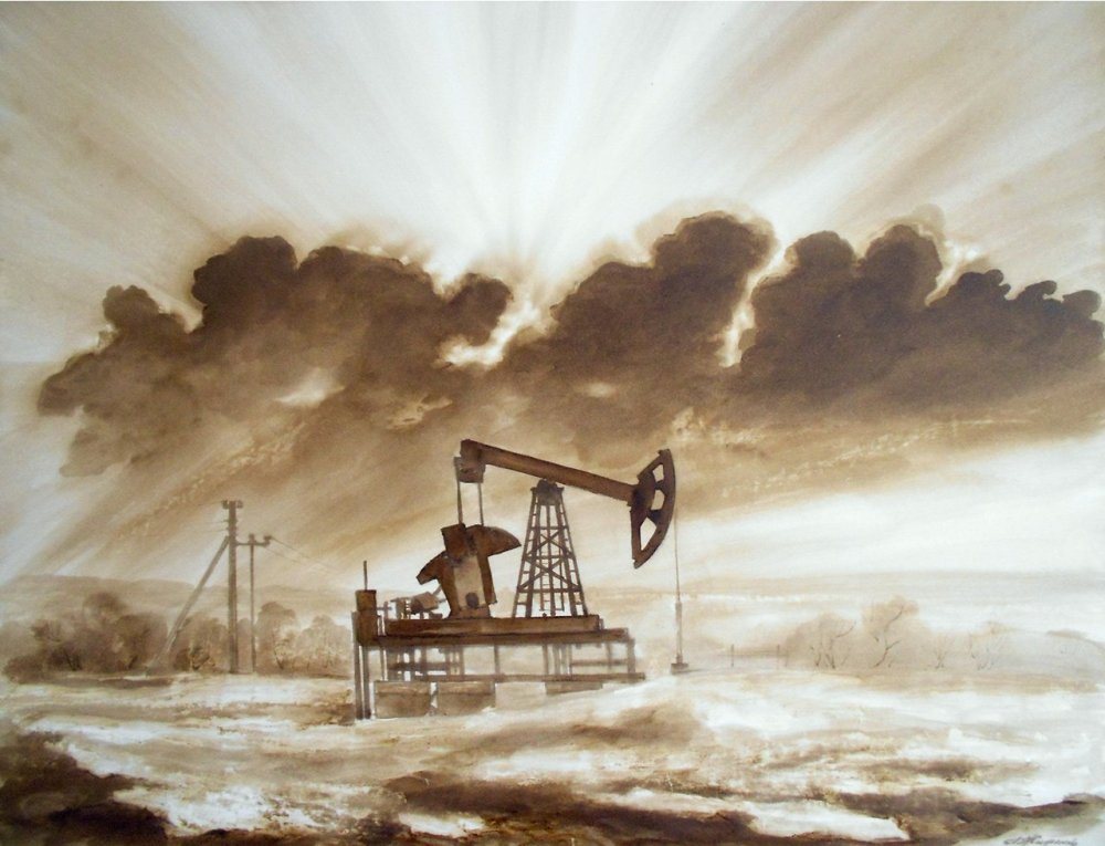 Нефтяные вышки в живописи