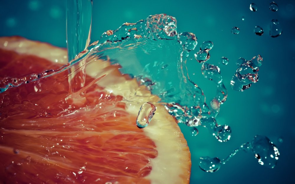 Фото фруктов в воде
