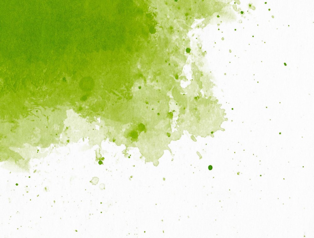 Зеленый акварельный фон