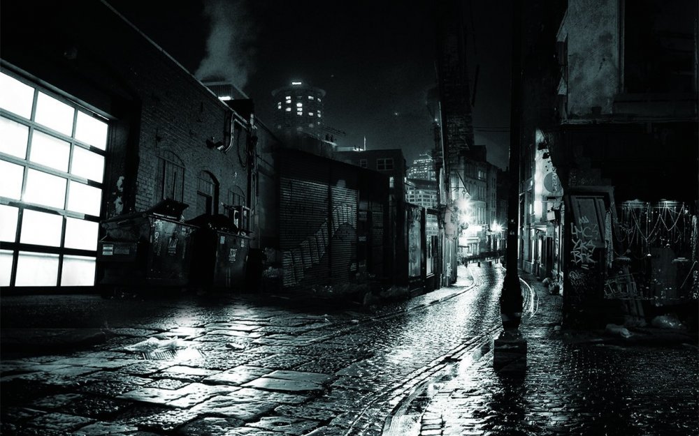 Темный мрачный город