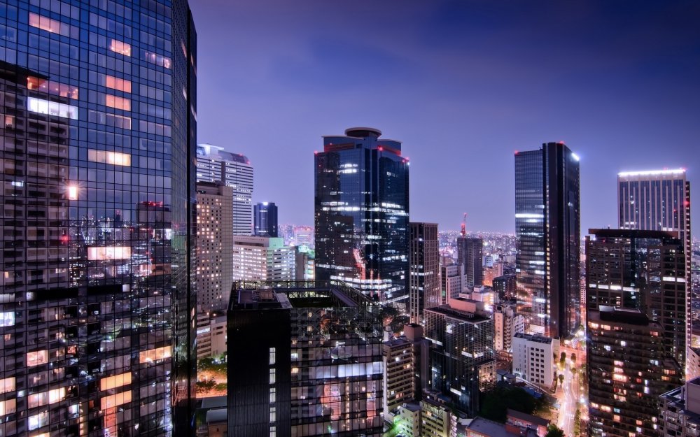 Япония небоскребы Токио