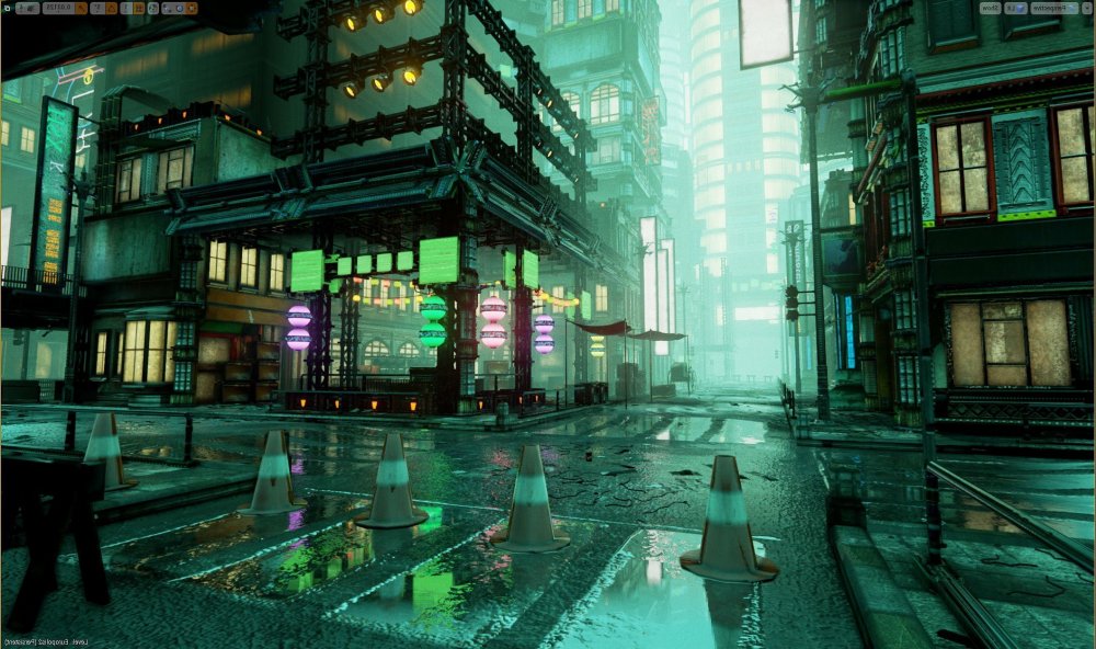 Cyberpunk город