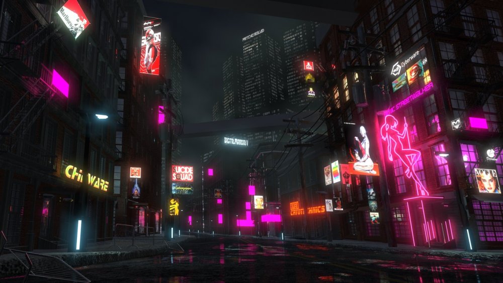 Cyberpunk 2077 улицы