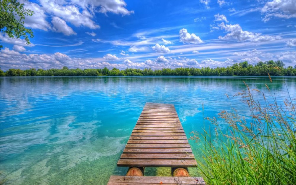 Природа лето озеро