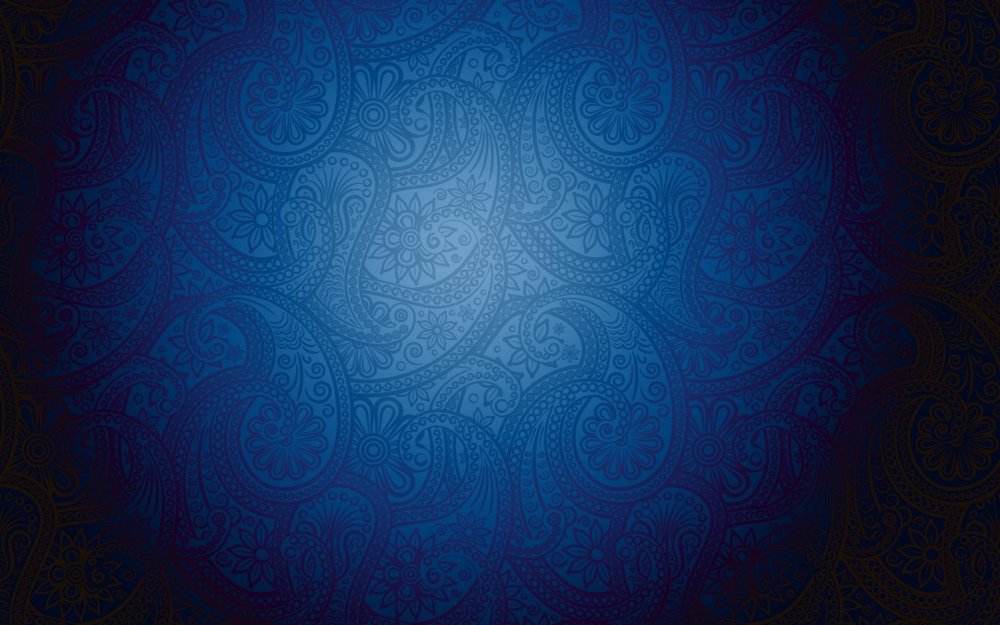 Синий фон с орнаментом