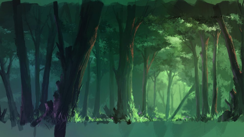 Темный лес арт