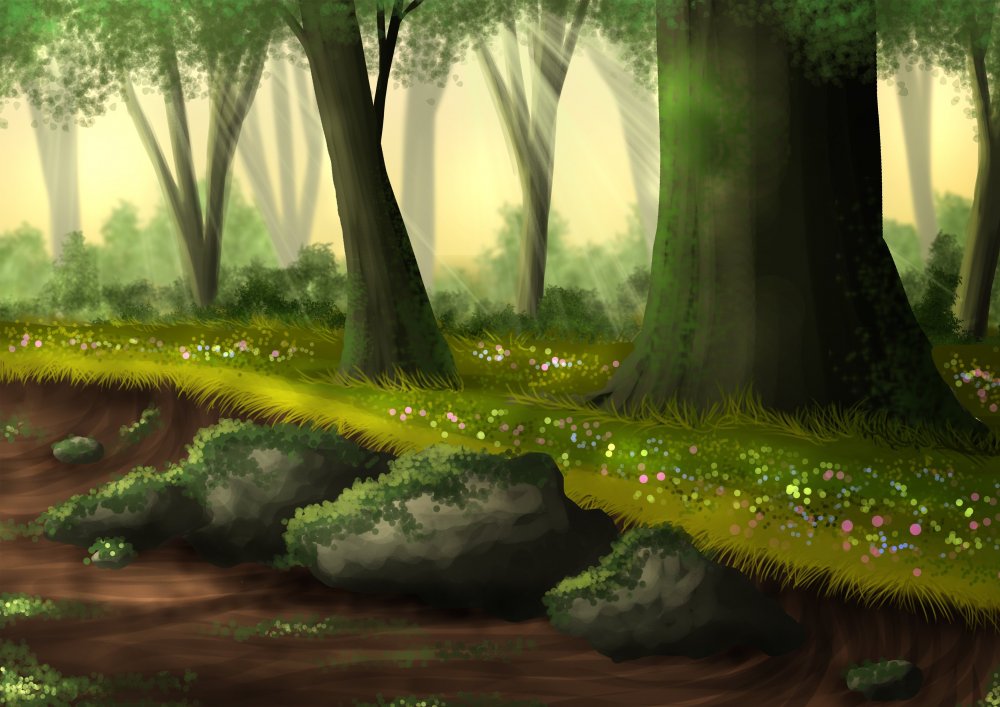 Сказочная Полянка в лесу