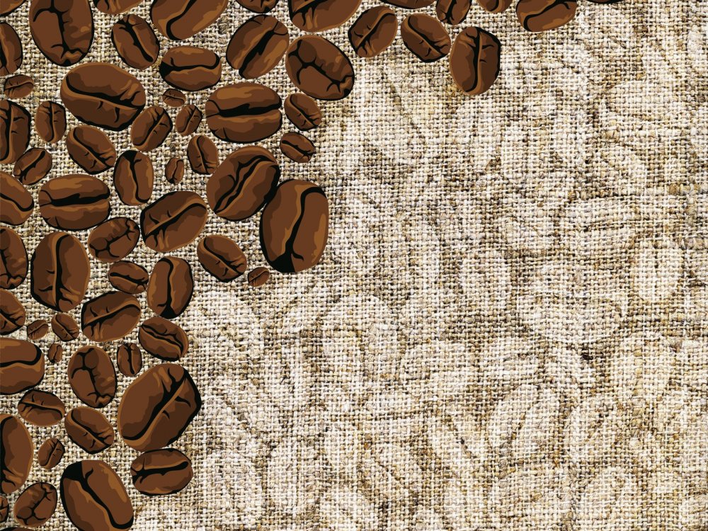 Ткань кофейные зерна