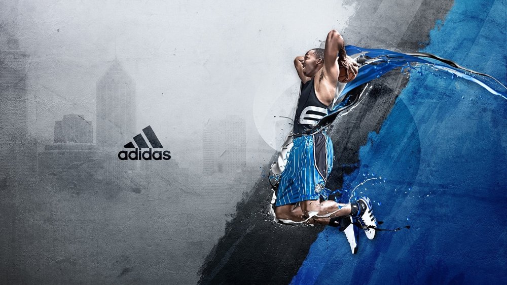 Adidas рекламный баннер