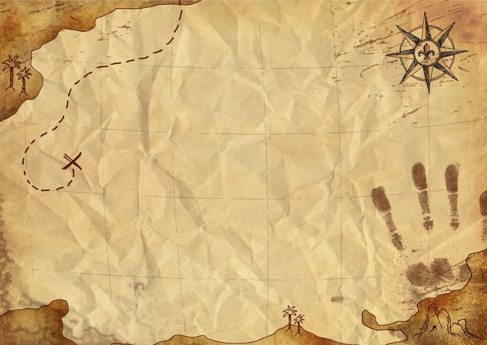 Старинная карта сокровищ