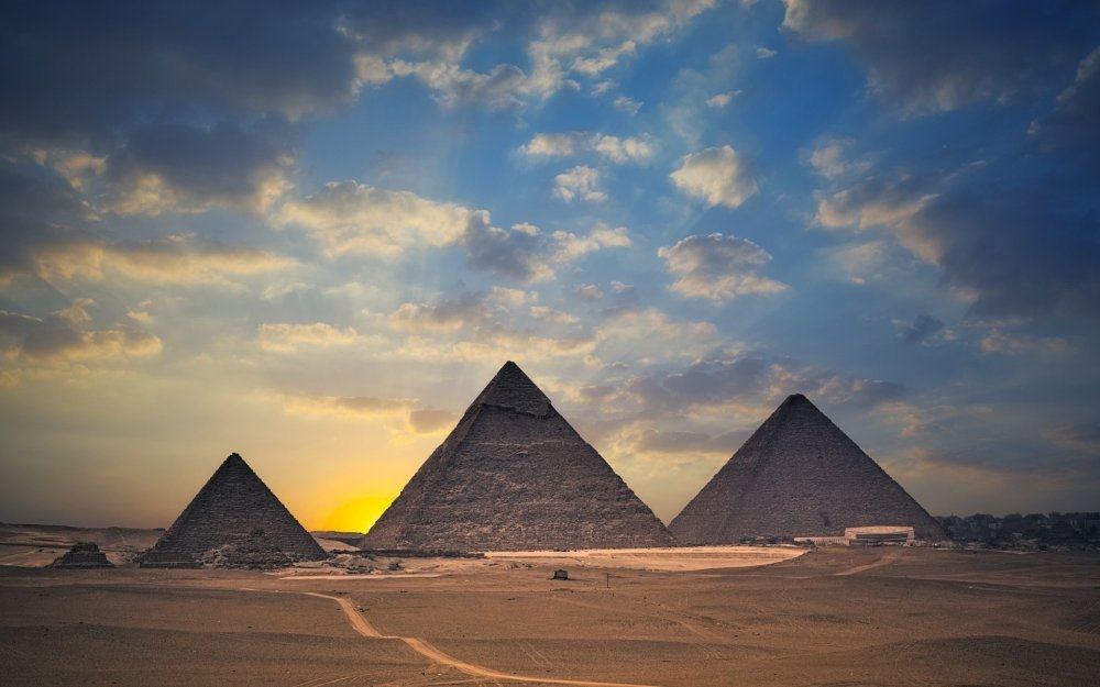 Пирамиды Гизы древний Египет