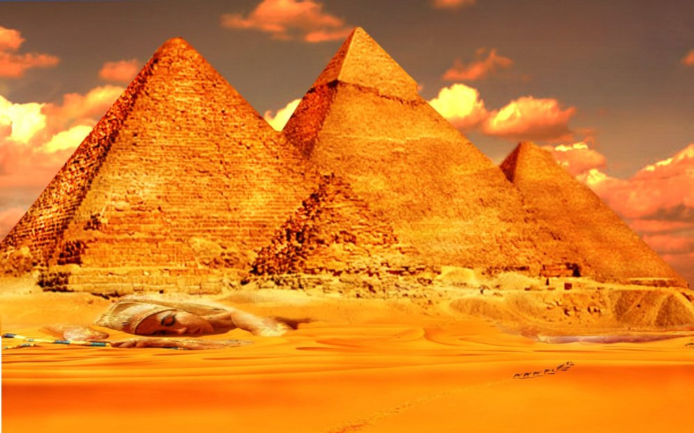 Древний Египет пирамида Хеопса обои