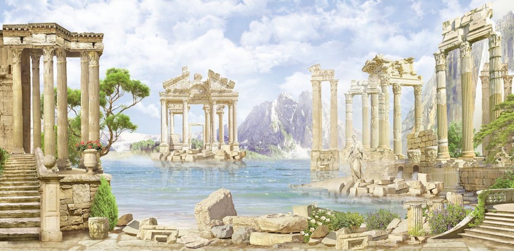 Античные руины Греции картины