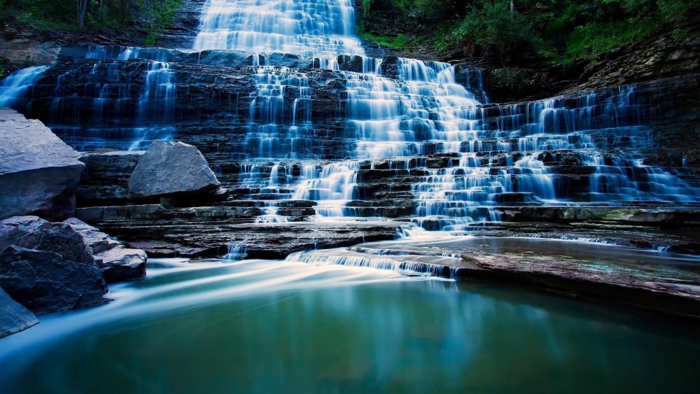 Водопады Гамильтон Онтарио Канада