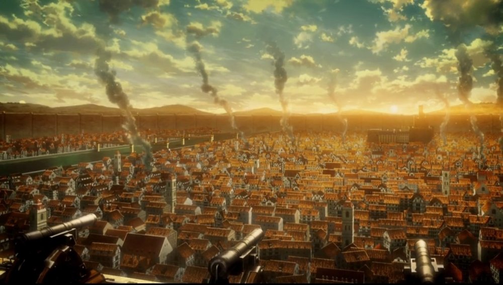 Атака титанов город Шиганшина