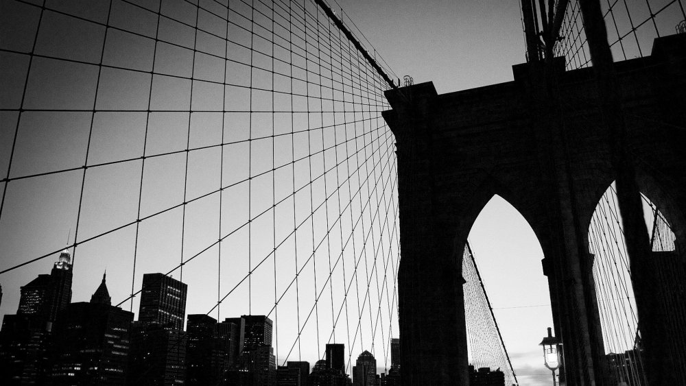 Мост Нью Йорк чб