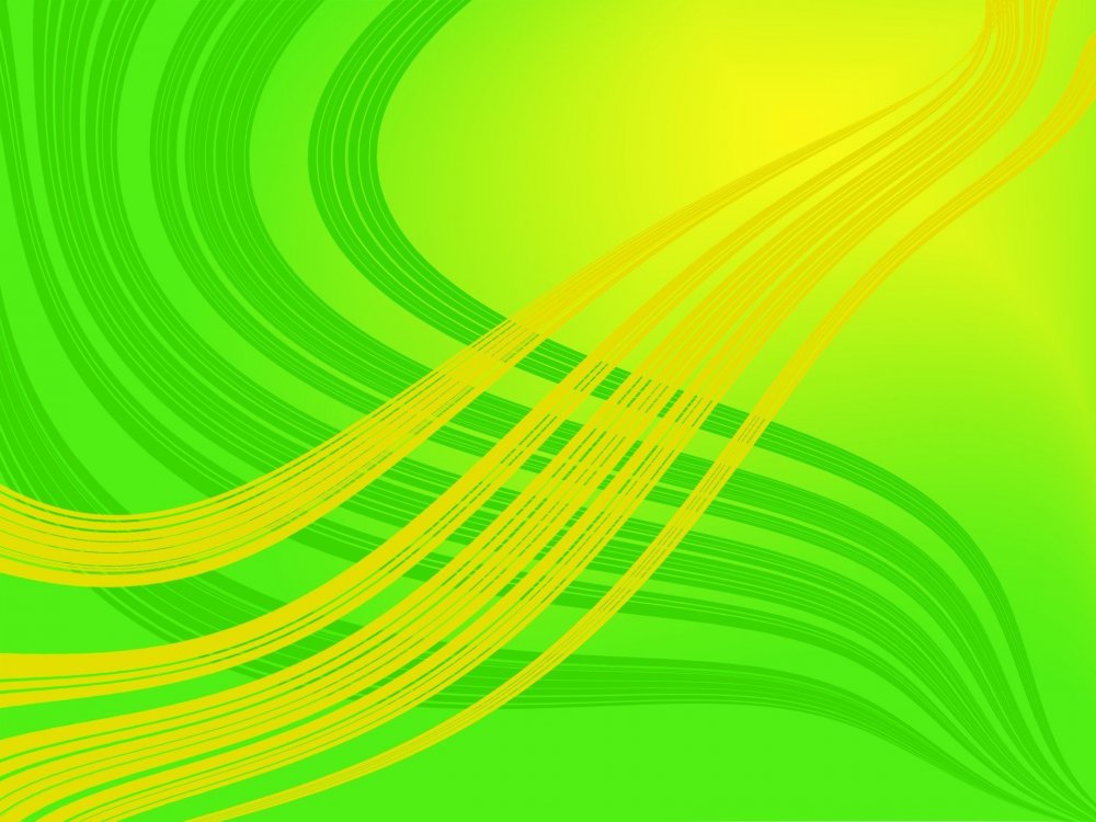 Абстракция в зелено-желтых тонах