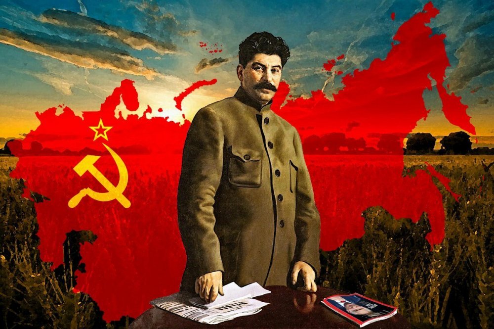 Сталин на фоне СССР